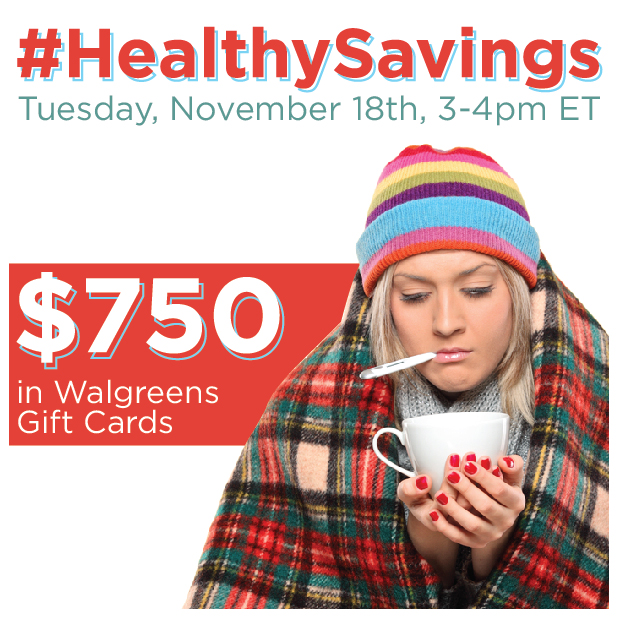 #HealthySavings-Twitter-Party-11-18-3pmEST,#TwitterParty,#shop,sweepstakes on Twitter