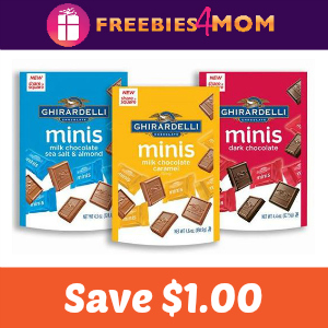 Coupon: $1.00 Off Ghirardelli Minis Pouch
