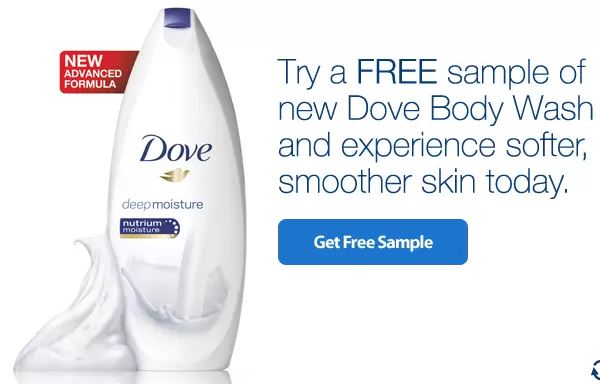 Free Sample Dove Body Wash