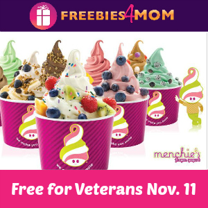 Free Frozen Yogurt at Menchie's for Veterans 11/11