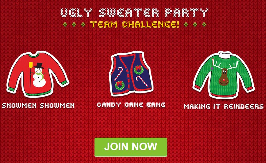 Swagbucks Ugly Sweater Party Team Challenge