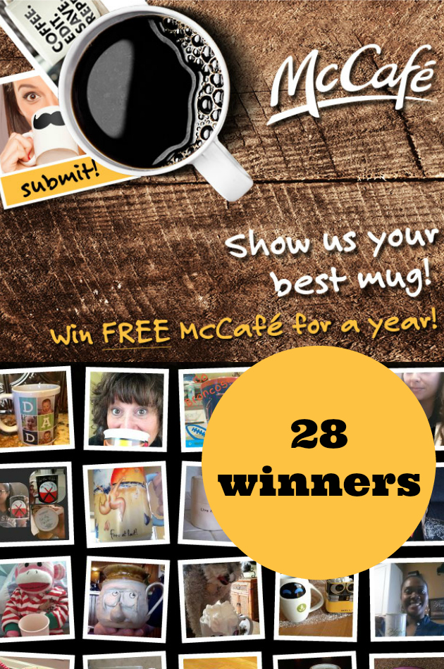 Win McCafe Coffee for a Year (28 winners)