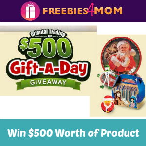 Sweeps Oriental Trading $500 Gift-A-Day