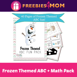 Free Frozen-Themed ABC + Math Pack