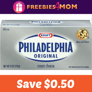 Save $0.50 on Philadelphia Cream Cheese