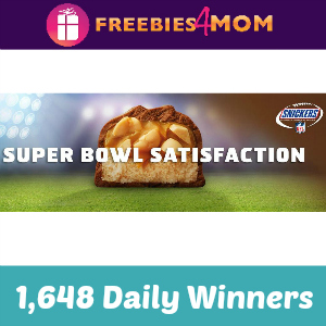 Sweeps Snickers Super Bowl Satisfaction