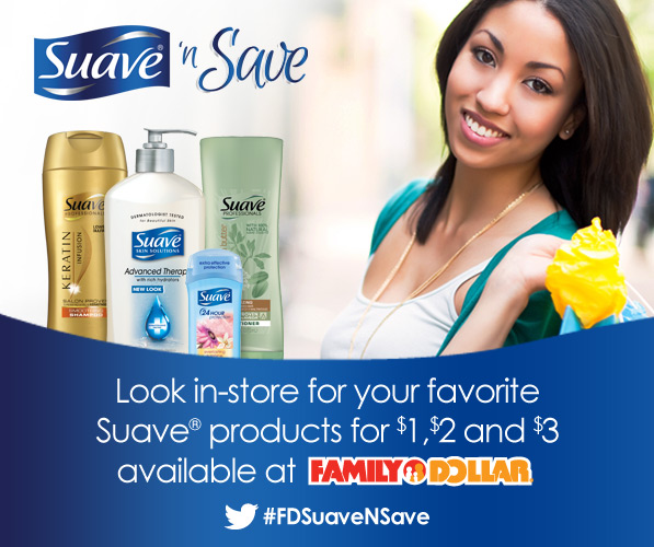 Suave® 'N Save Sweepstakes ~ Win a $20 Family Dollar Gift Card