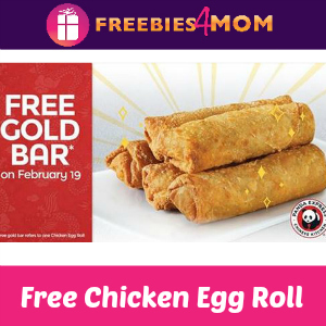 Free Chicken Egg Roll at Panda Express Thursday