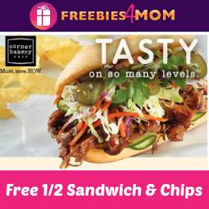 Free 1/2 Sandwich & Chips at Corner Bakery Cafe