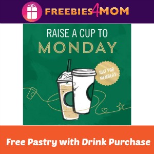 Free Pastry with Purchase at Starbucks 2-5 PM