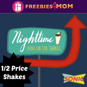 *Expired* Sonic 1/2 Price Shakes After 8 Thru Summer - Freebies 4 Mom