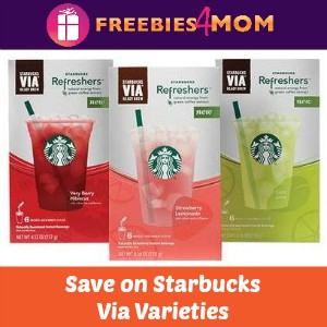 Coupons: Save on Starbucks Via Varieties