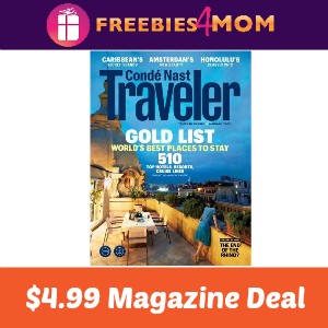 Magazine Deal: Conde Nast Traveler $4.99