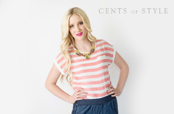 Striped Spring Blouse $10.95 + Free Shipping