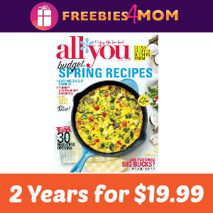 Magazine Deal: All You 2 years for $19.99