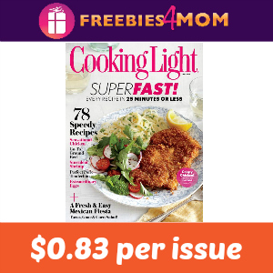 Magazine Deal: Cooking Light $19.99 (2 years)