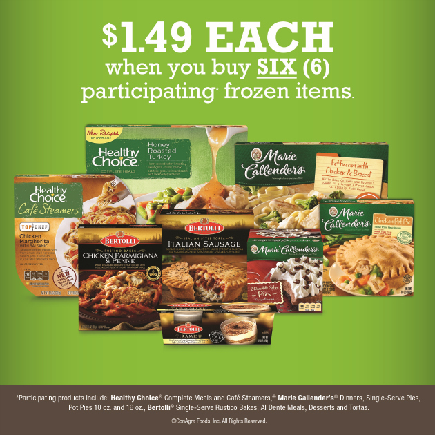 Frozen Meals as low as $1.49 at Kroger