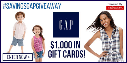 Win a $50 GAP Gift Card (20 winners)