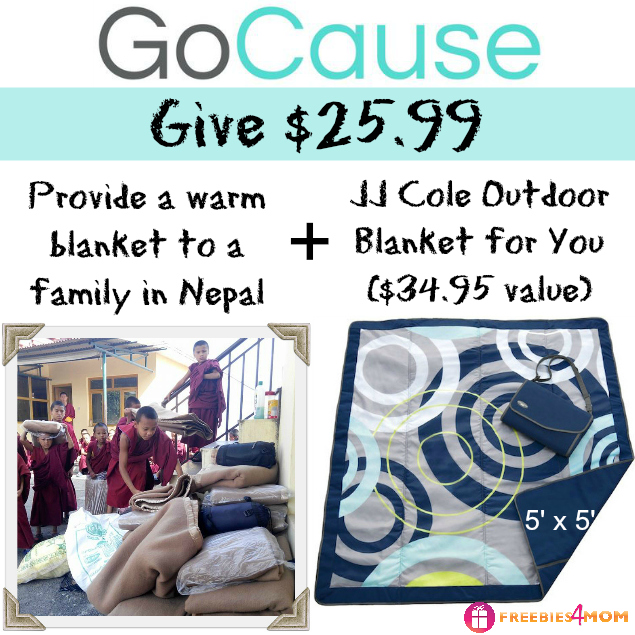 Give $25.99, Get JJ Cole Outdoor Blanket (25% off)