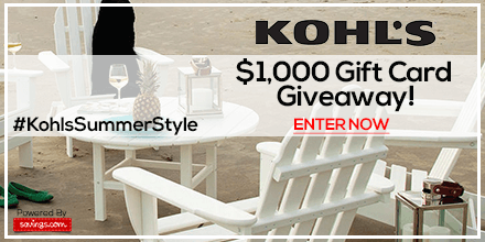 Win a $50 Kohl's Gift Card (20 winners)