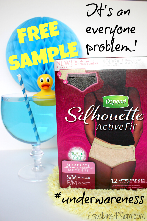 Free Sample of Depend Silhouette Active Fit Incontinence Protection