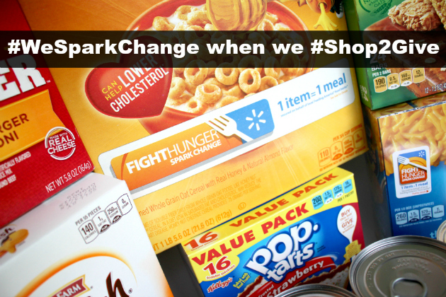 #WeSparkChange when we #Shop2Give at Walmart