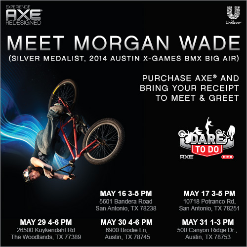 Meet Morgan Wade at H-E-B AXE Dare To Do Event