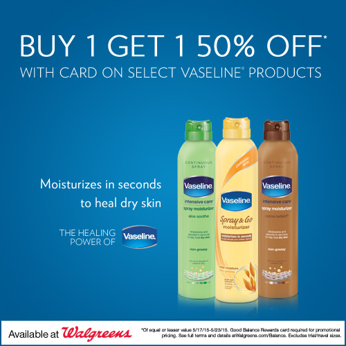 Vaseline® Spray & Go Deal at Walgreens