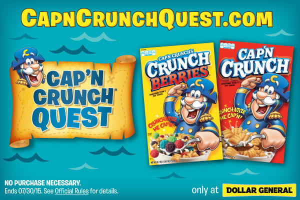 Cap'N Crunch Quest Sweepstakes