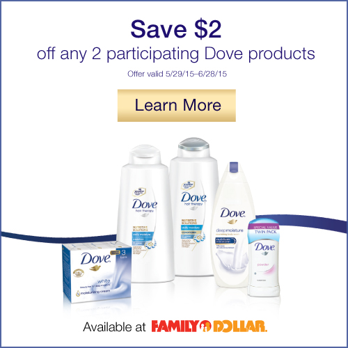 $50 Family Dollar Gift Card Giveaway ~ Dove® #ValueMeetsBeauty