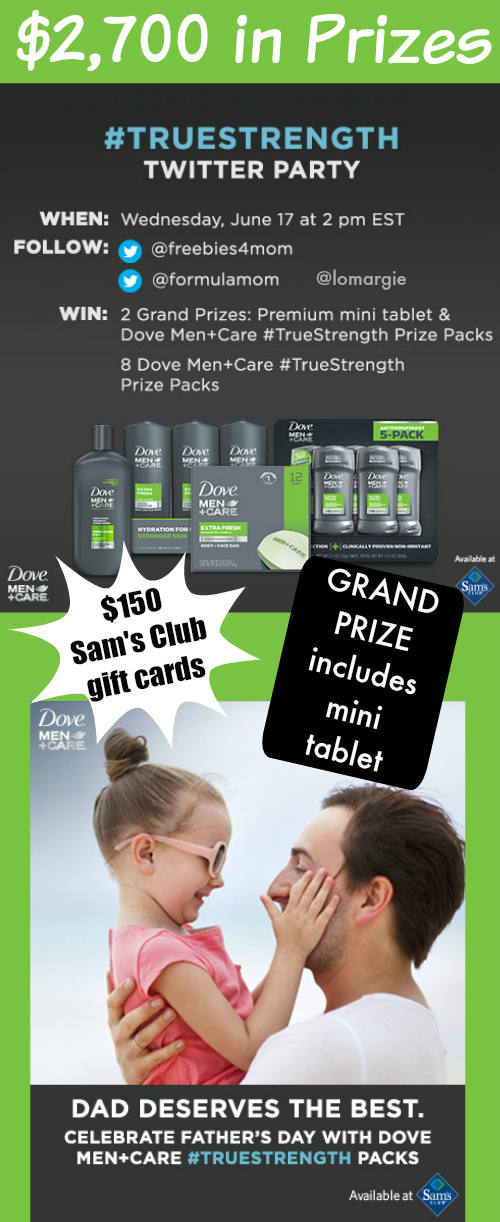 $2,700 in Prizes at #TrueStrength Father's Day Twitter Party June 17 2pm ET