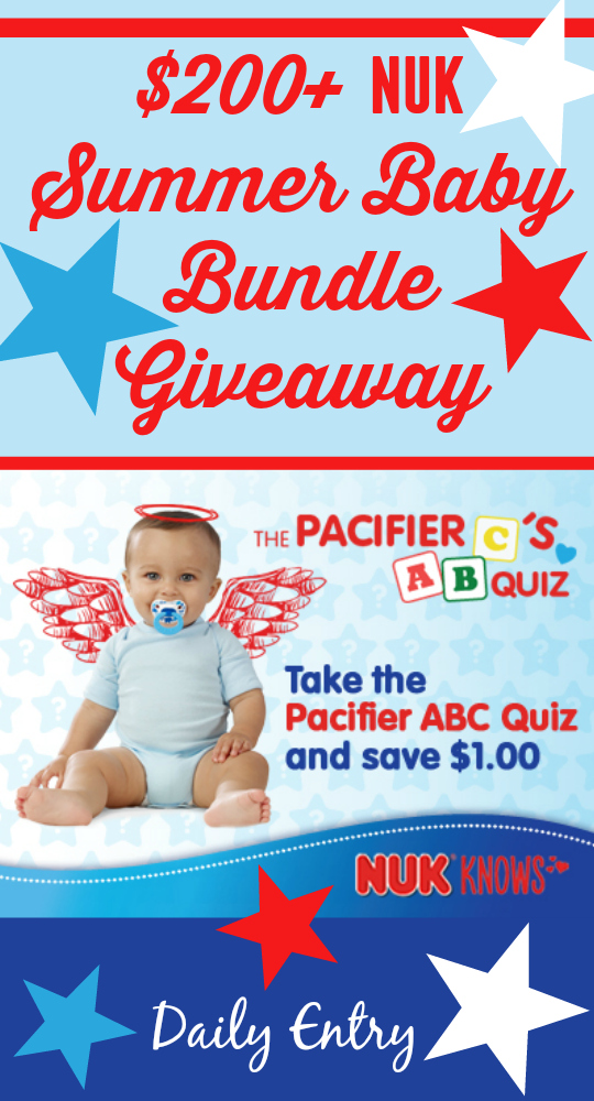$200+ NUK Summer Baby Bundle Giveaway ~ $1.00 off NUK® Pacifiers