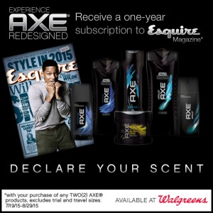 *Expired* Free Esquire Magazine ($15 value) when you buy 2 AXE ...