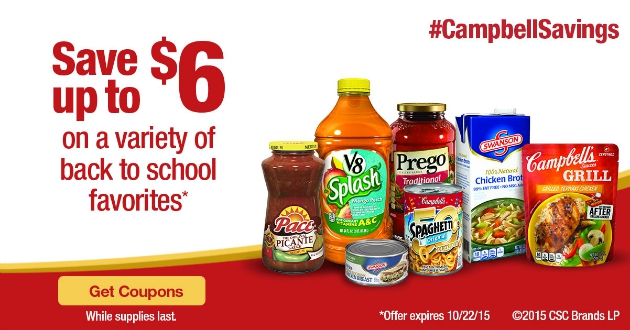 Back To School Printable Campbell's® Coupons