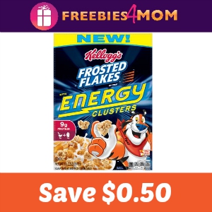 $0.50 off Frosted Flakes with Energy Clusters