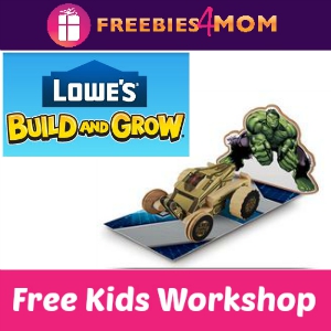 Free Hulk's Tank Lowe's Kids Clinic