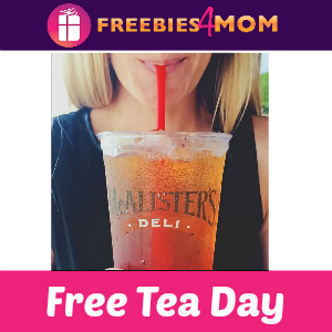 Free Tea Day at McAlister's Deli Today