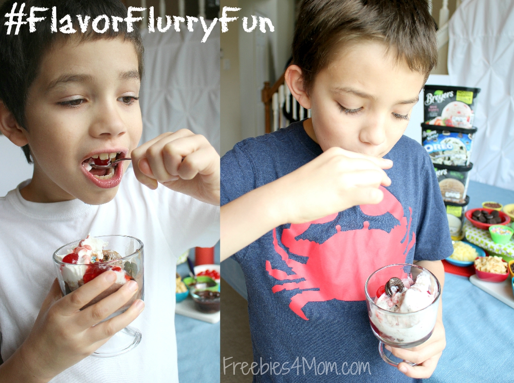 Eating Breyers Ice Cream #FlavorFlurryFun
