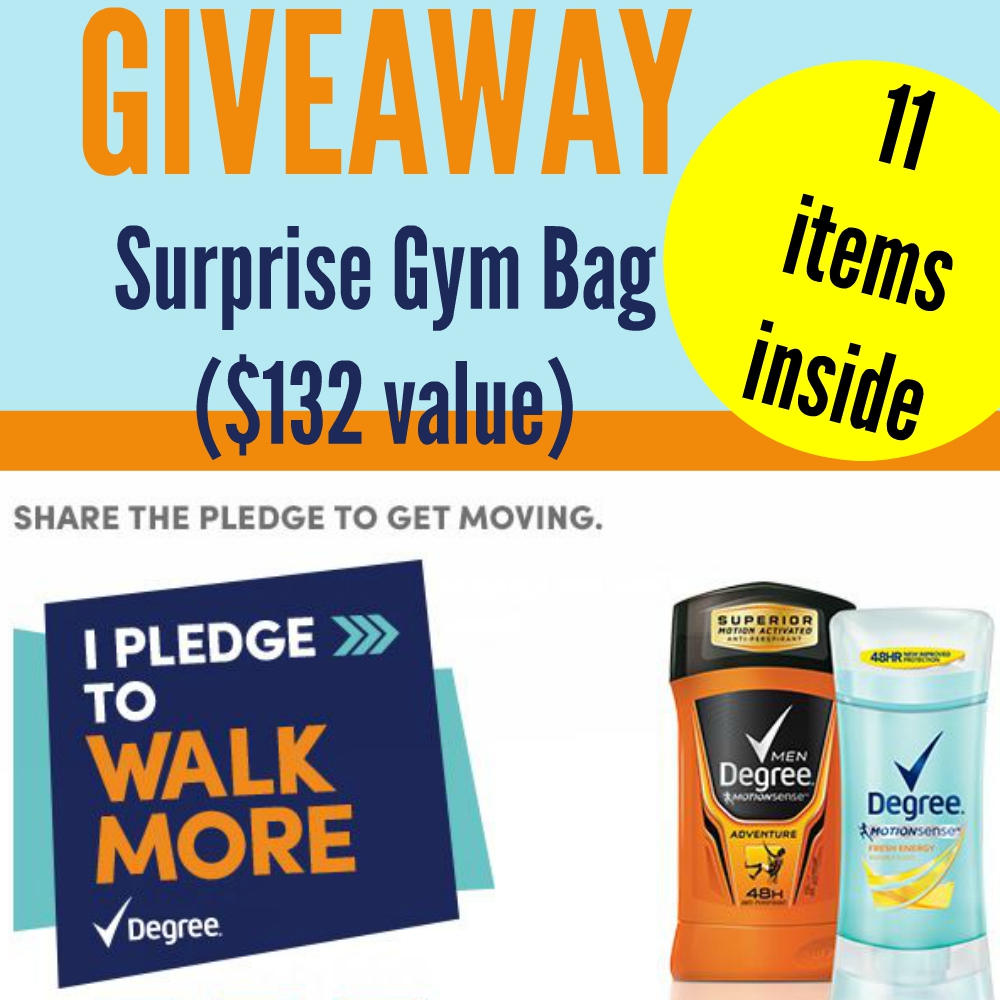 Degree® Get Moving Surprise Gym Bag Winner