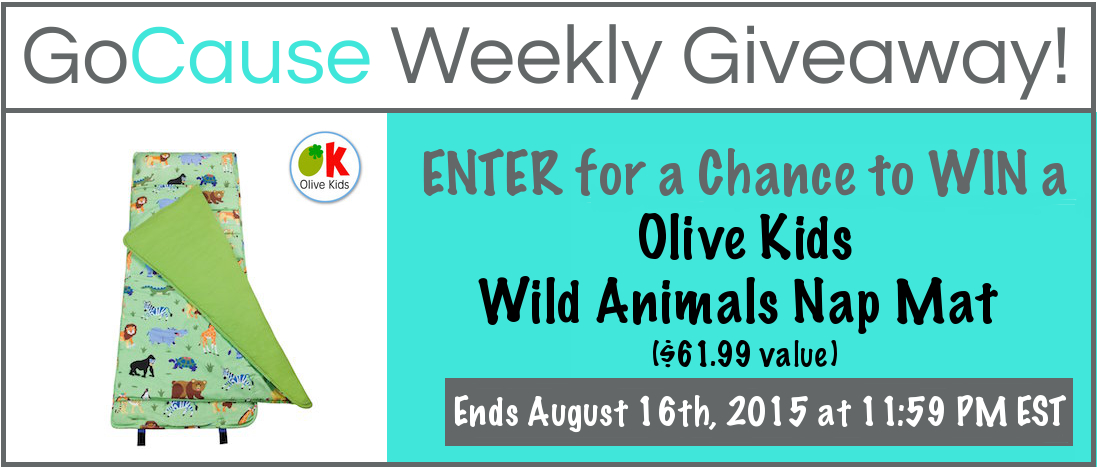 GoCause Giveaway for Olive Kids Wild Animals Nap Mat