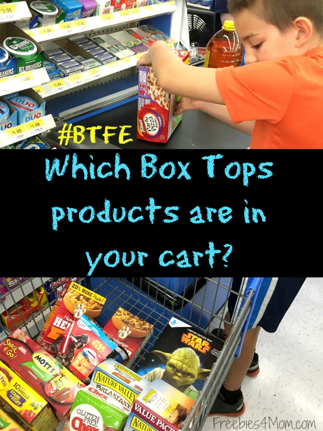 Which Box Tops products are in your cart?