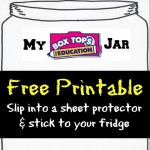 📚Free Printable Box Tops™ Collection Jar for your fridge - Freebies 4 Mom