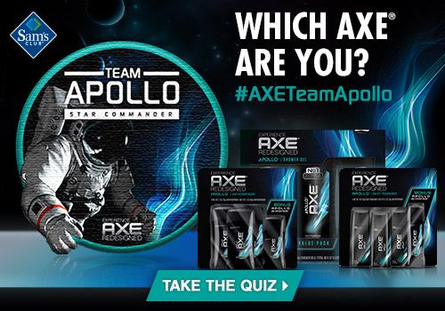 AXE at Sam's Club - Which AXE are you? #AXETeamApollo