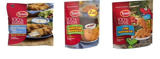 Tyson products at Walmart