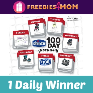 Sweeps Chicco 100 Day Giveaway