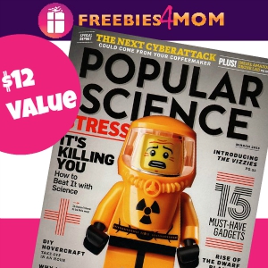 Free Popular Science Magazine ($12 value)