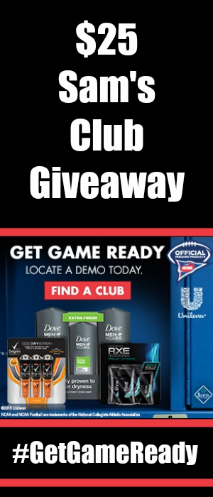 $25 Sam's Club Gift Card Giveaway ~ Get Game Ready