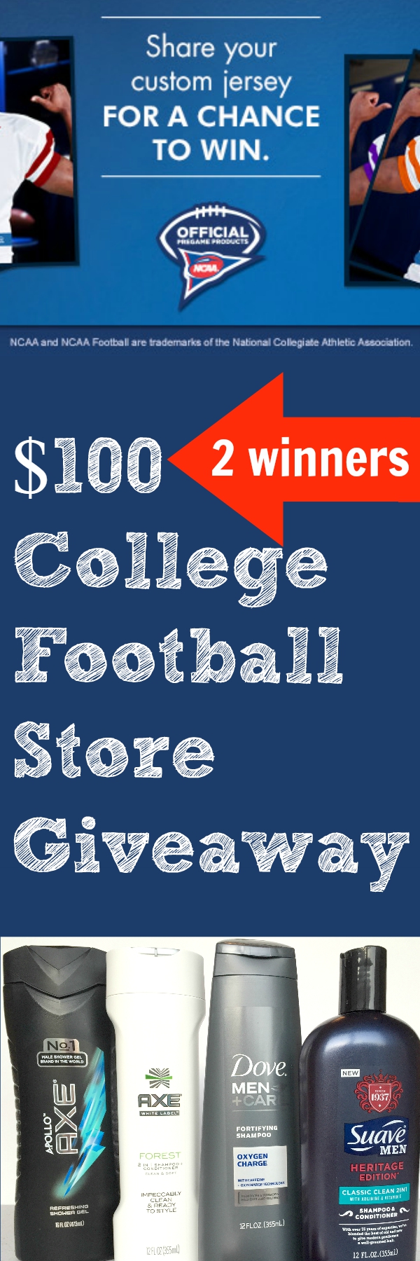 $100 College Football Store Giveaway (2 winners)