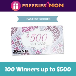 Win a Jo-Ann Fabric Gift Card