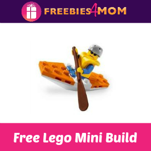 Free Mini Lego City Kayak Build at Toys R Us
